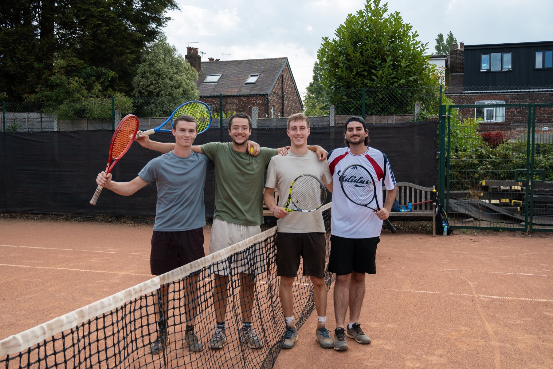 Men's doubles tournament play at Claremont